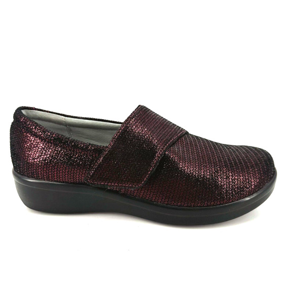 Alegria Womens Lauryn Clog Shoes Size 37/US 7 Metallic Comfort Arch Support - Picture 1 of 9